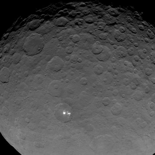 The Dawn spacecraft is the first probe to ever visit the dwarf planet Ceres. (NASA/JPL)