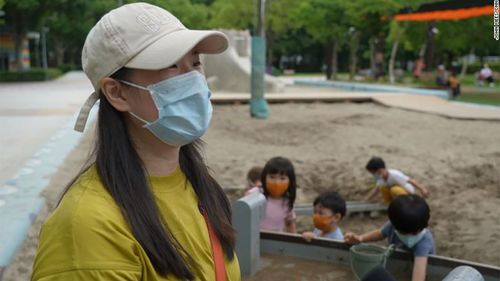 Taiwanese mother Chang has avoided taking her two young children to indoor playgrounds as Covid-19 infections rose.