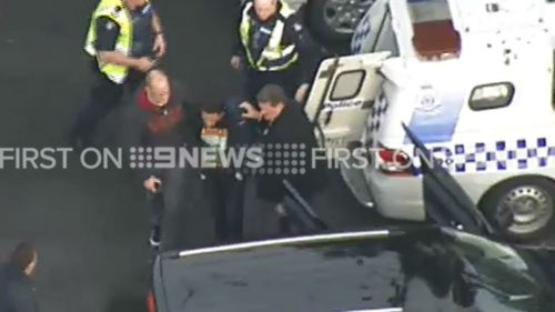 He was wanted over the alleged murder of a man on Monday morning. (9NEWS)