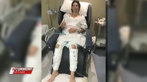 Alex Lawrie has had to legally battle his work cover insurer to keep getting funding for the radical treatment that he says is helping him to walk again.