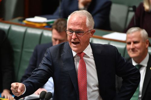 Malcolm Turnbull has unleashed on Bill Shorten labelling him a grovelling sycophant .Picture: AAP