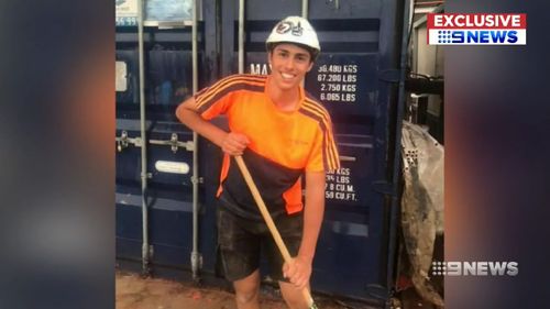 Christopher Cassanti, 18, was killied working at a Macquarie Park construction site last month.