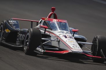 Will Power during qualifying for the 108th Indianapolis 500.