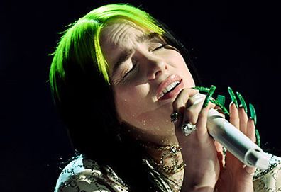 Billie Eilish performing at 62nd Annual Grammy Awards (Getty)