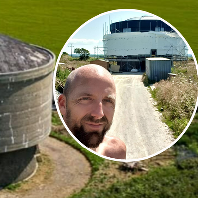 Man transforms abandoned 1940s water tower into a luxurious mansion