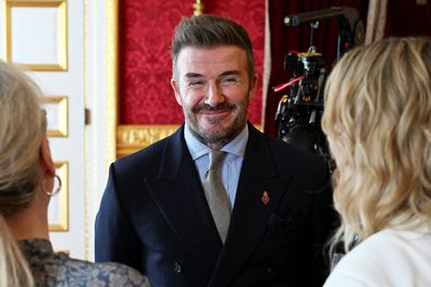 David Beckham reacts as he attends the King's Foundation Awards ceremony, on the 35th anniversary of The Kings Foundation, at St James's Palace, in London, Britain, June 12, 2025. REUTERS/Chris J. Ratcliffe/Pool