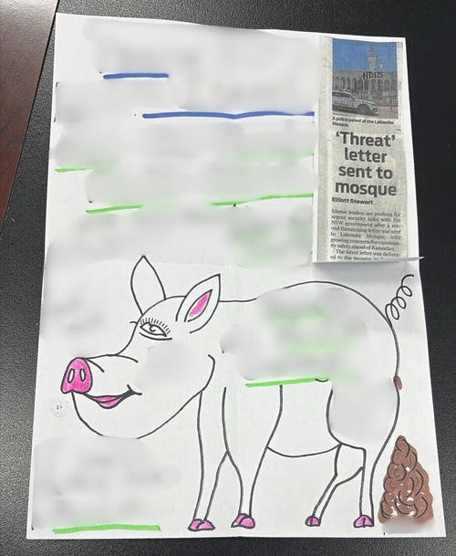 Sydney'deki Lakemba Camii, Ramazan arifesinde üçüncü tehdit mektubunu aldı.