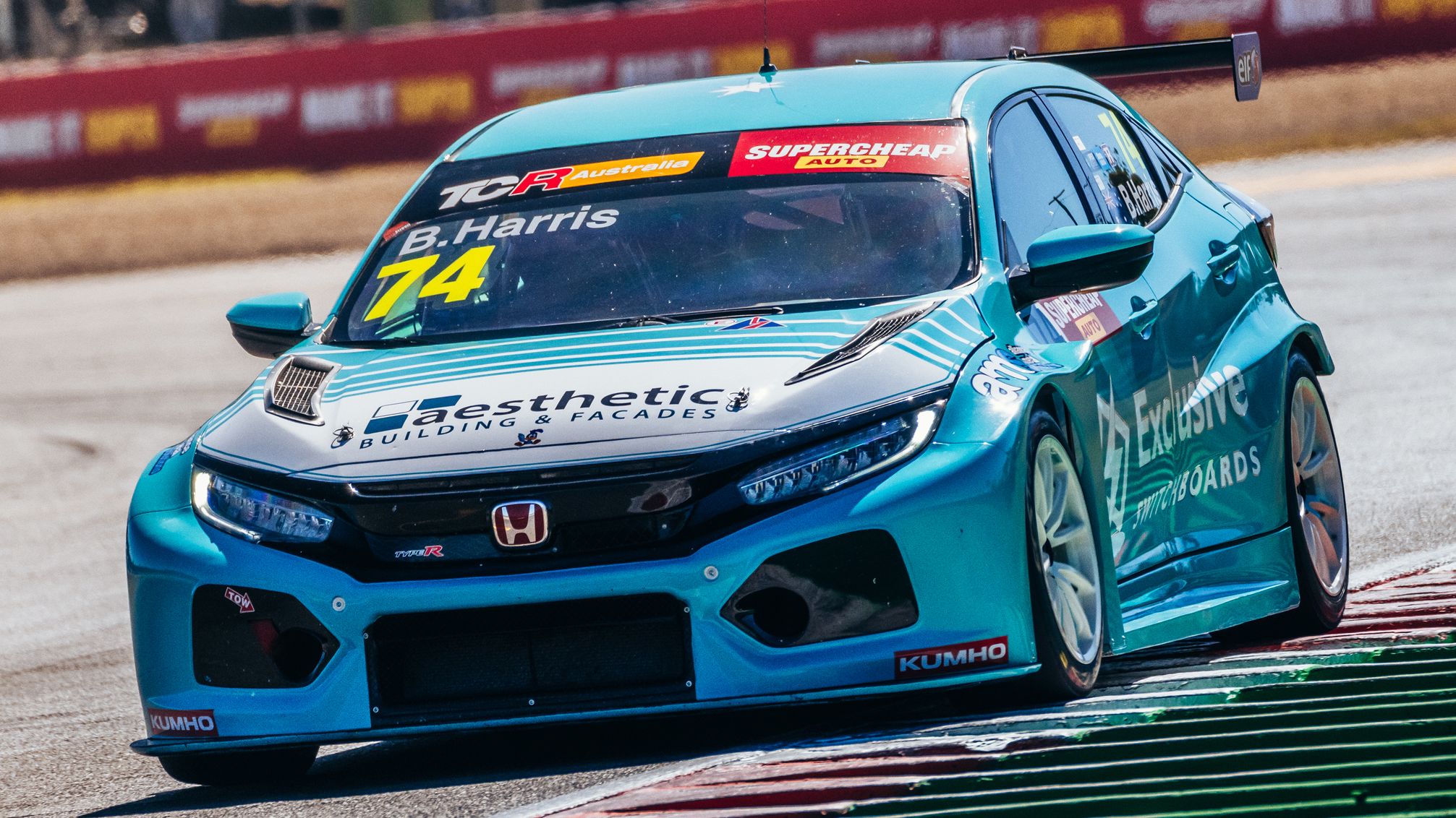 The Brad Harris-driven Honda Civic Type R. 