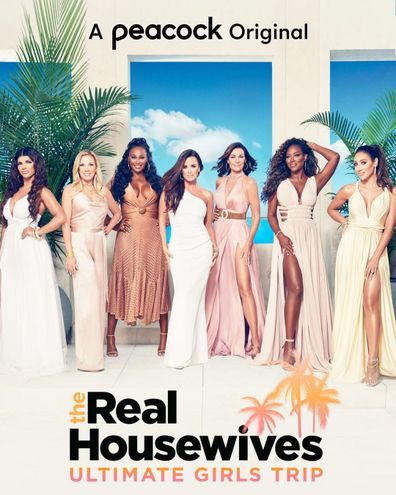 The Real Housewives Ultimate Girls Trip cast Teresa Giudice, Ramona Singer, Cynthia Bailey, Kyle Richards, Luann de Lesseps, Kenya Moore and Melissa Gorga.