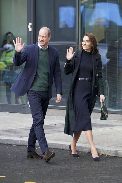 Prince William and Kate, Princess of Wales, arrive to officially open the new Royal Liverpool University Hospital, in Liverpool, England, Thursday, Jan. 12, 2023.