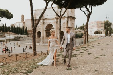 My Wedding Day: Couple marries at Rome's Trevi 