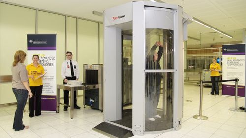 Full body scanners are already used at Australia's international airports. (AAP)