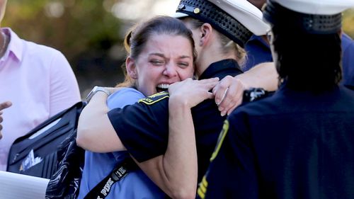 A gunman has killed at least three people and wounded others in a US bank shooting, before being shot and killed by police.