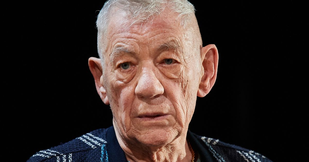 Ian McKellen taken to hospital after falling off the front of the stage during a fight scene in a performance of Player Kings