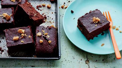 Recipe: <a href="http://kitchen.nine.com.au/2017/03/06/17/14/comforting-dark-chocolate-brazel-nut-brownies" target="_top">Comforting dark chocolate Brazil nut brownies</a>