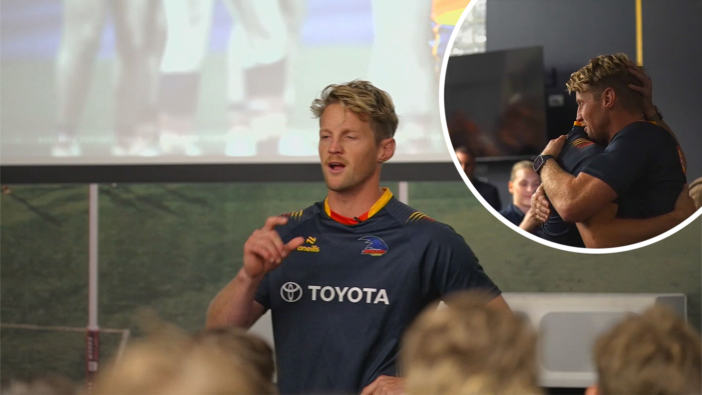 'Hard to let go': Adelaide star Rory Sloane admits he is 'sad' after retirement lap of honour 