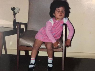 Ayubi as a little girl after her family emigrated to Australia from Afghanistan.