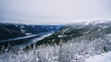 Residents in the town of Rjukan, two and a half hours west of Oslo in Norway frequently spend their time in darkness. The town is situated in a valley running east to west and because of the large flanking mountains and low placement of the sun during winter, the town is enveloped in a shadow for most of winter. 