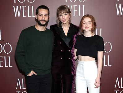 Dylan O'Brien, Taylor Swift, and Sadie Sink.