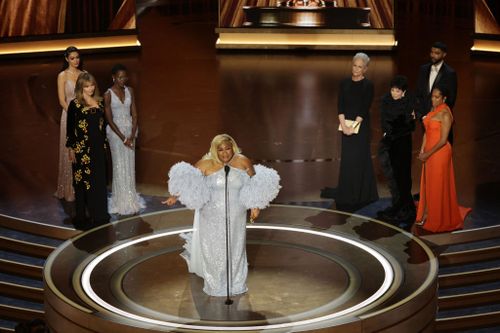 Hollywood, CA - 10 mars : Da'Vine Joy Randolph lors de la diffusion en direct de la 96e cérémonie annuelle des Academy Awards au Dolby Theatre du Hollywood & Highland Center à Hollywood, Californie, le dimanche 10 mars 2024. (Myung J. Chun / Los Angeles Horaires via Getty Images)