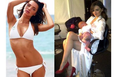 <p>How do they do it? Celeb mums back in bikinis just weeks after giving birth!</p>