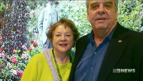 Ms Thwaites and her husband Anthony. Picture: Supplied