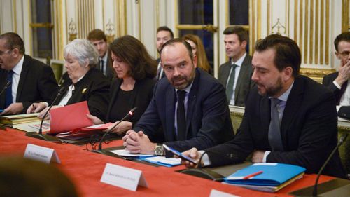 French Prime Minister Edouard Philippe gathered the ministers concerned in preparation for Brexit.