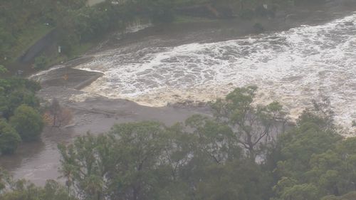 Audley Wier overflows in Sydney's south.