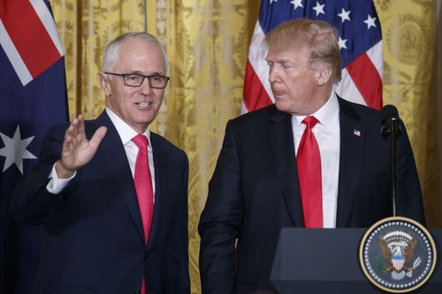 Turnbull has used one-on-one talks with the President to convince him to exempt Australia from its steel and aluminium tariffs. (AAP)