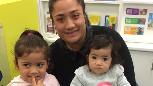 Alannah (right) with her mother Jasmine and sister (left). (Supplied)