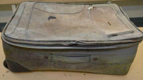 The suitcase in which the girl's body was found. (SA Police/Supplied)
