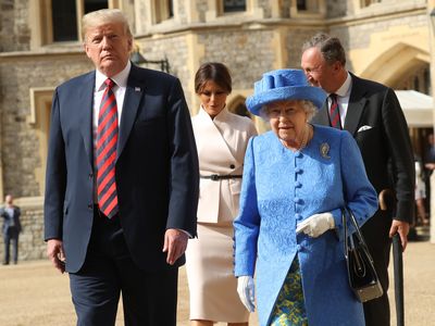 Donald Trump and the Queen, 2018