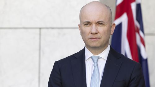 Matt Kean during a press conference at Parliament House in Canberra on Monday 24 June 2024.