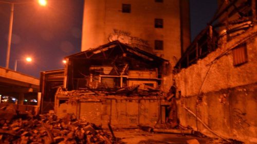 Photos also reveal the deteriorating and potentially dangerous conditions on site, including collapsed masonry and exposed, broken rebar.
 (Facebook/Abandoned Melbourne)