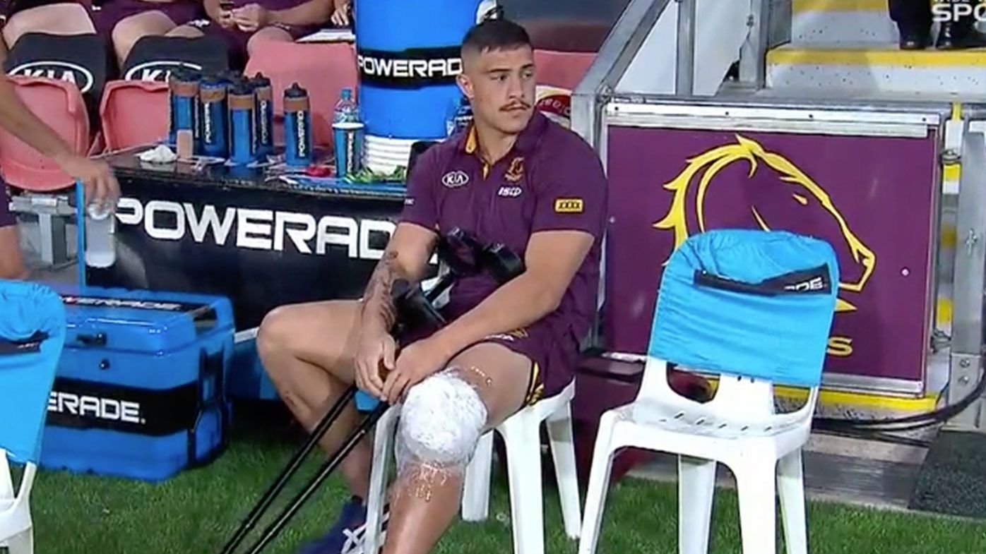 Broncos Kotoni Staggs goes down with ACL injury 