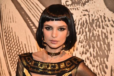 <p>Nobody can reinvent Cleopatra quite like Emily. Those heavily-lined eyes are straight-up seductive and yes, it's a wig, but the bangs work and beautifully.</p>
<p>Image: Getty.</p>