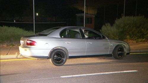 Even road spikes were unable to stop the car. (9NEWS)