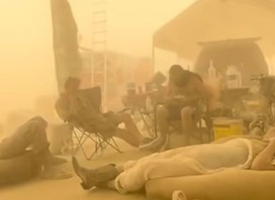 Burning Man 2025 dust storm
