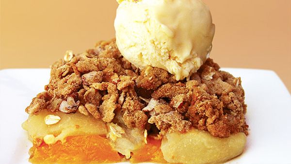 Annette Sym's fruit and nut cobbler