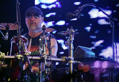   (FOR EDITORIAL USE ONLY) Drummer Tim "Herb" Alexander of Primus performs during a stop of Slayer's Final World Tour at MGM Grand Garden Arena on November 27, 2019 in Las Vegas, Nevada.  (Photo by Ethan Miller/Getty Images)