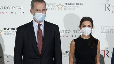 King Felipe and Queen Letizia attend the opera, November 2021