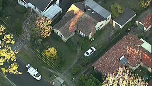Police are continuing to scour the property where two teenagers were found shot dead in West Pennant Hills. Picture: 9NEWS