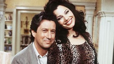  Charles Shaughnessy and Fran Drescher as Maxwell Sheffield and Fran Fine in The Nanny.
