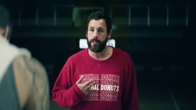 Adam Sandler stars in the Netflix film Hustle.