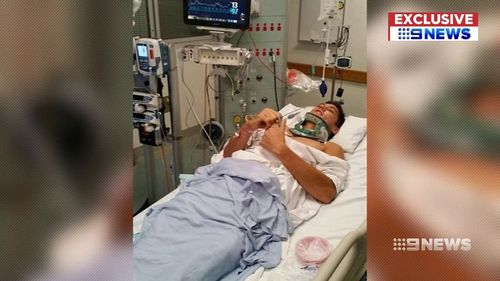 When he awoke from surgery, he could no longer move his arms. (9NEWS)