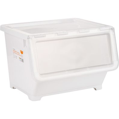 Brilliant Basics stackable container with lid and wheels