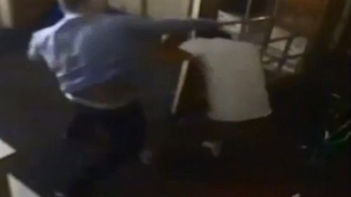 Shocking footage of the forward's drunken rampage on October 16, 2015 in New York surfaced last night. 