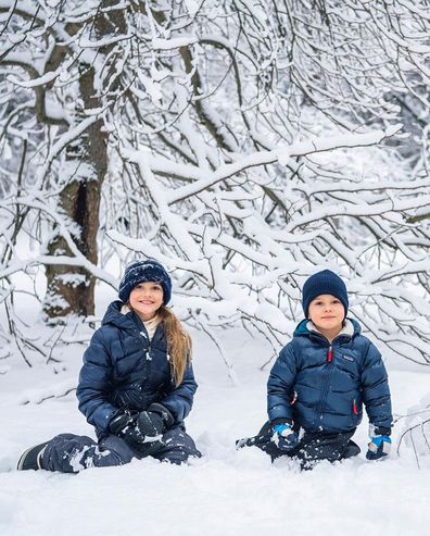 Princess Estelle and Prince Oscar of Sweden