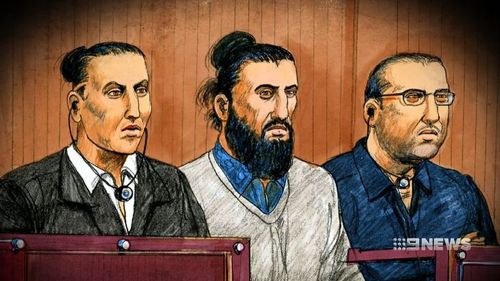 The trio of men faced court earlier this year.