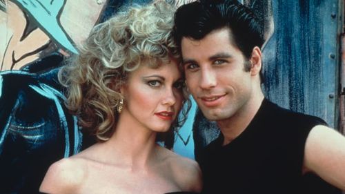 Olivia Newton-John and John Travolta star in Grease.